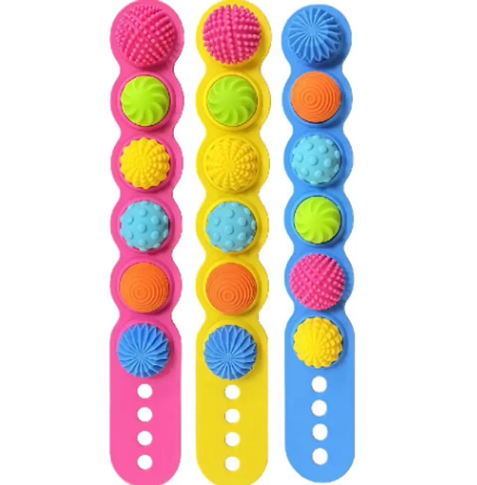 Banda Fidget sensorial De Silicona Para Niños (3 Unidades) 1