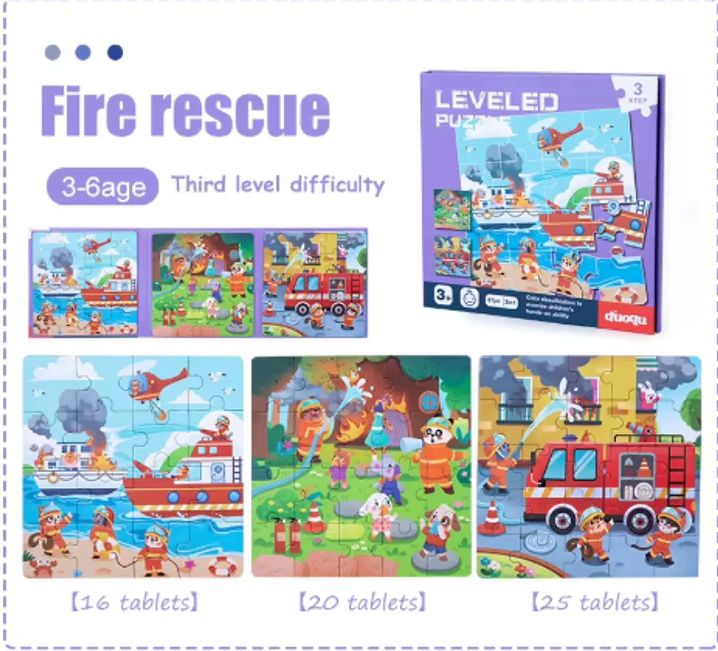 Puzzles por nivel magnéticos 3