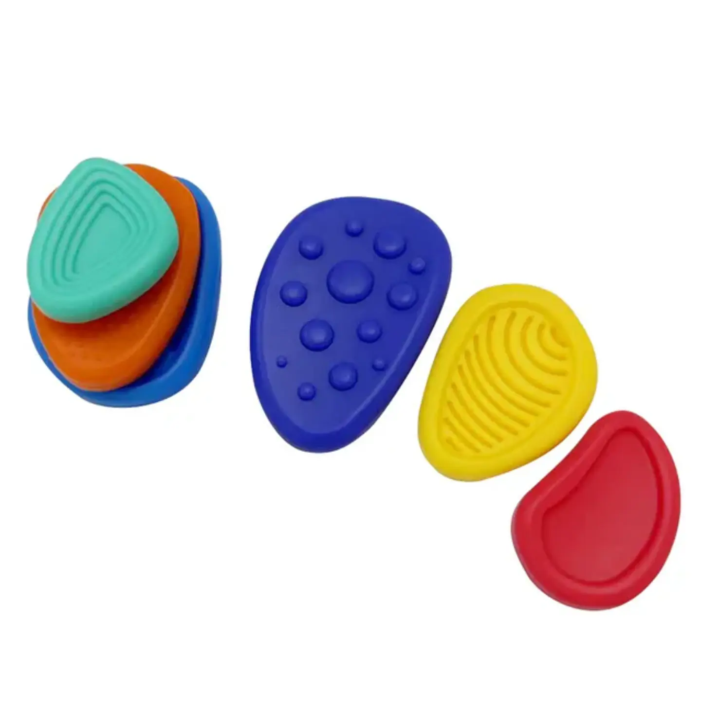 Piedras Sensoriales Antiestrés Silicona 6 pcs 2