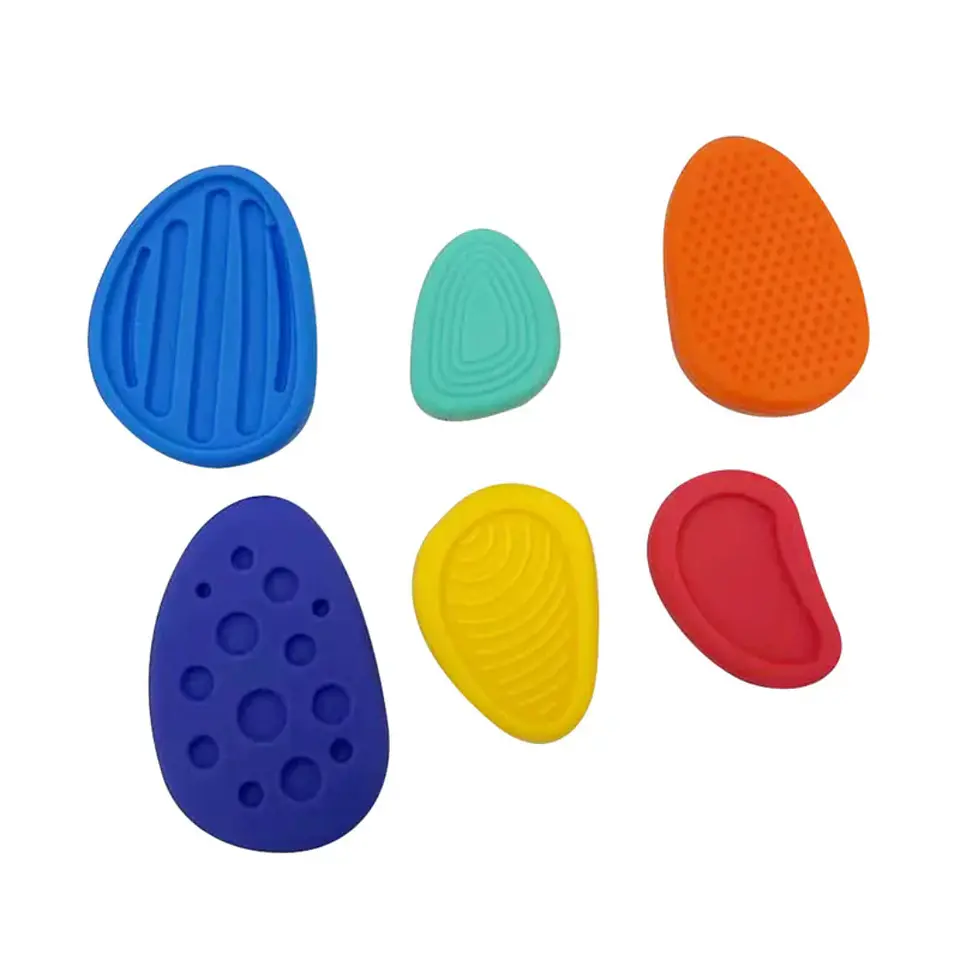 Piedras Sensoriales Antiestrés Silicona 6 pcs 1