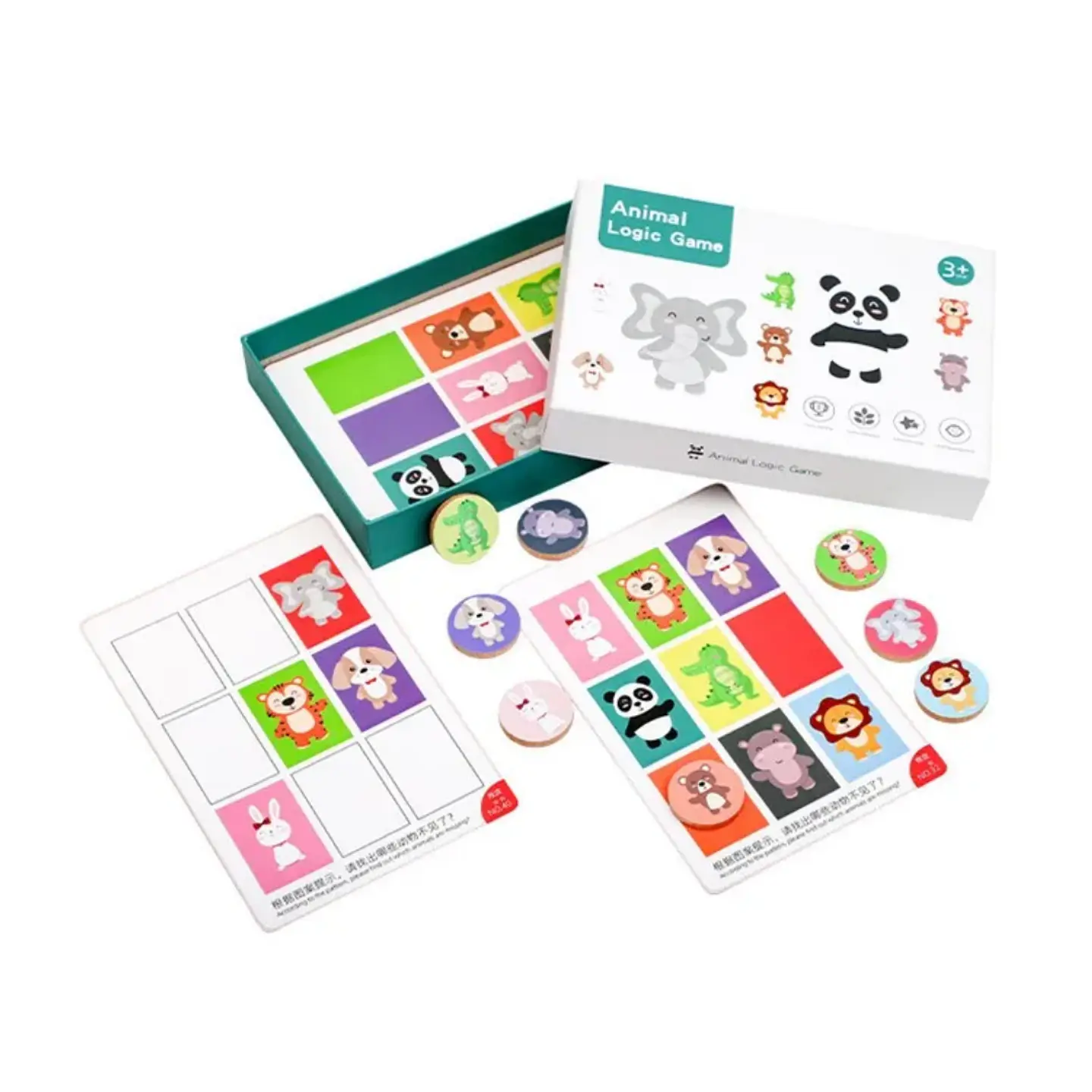 Juego de lógica de animales y números 2