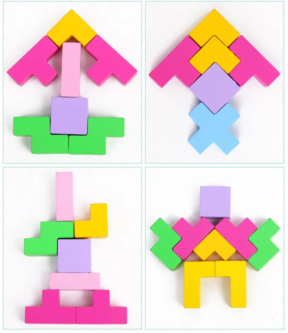 Torre de equilibrio tetris 4
