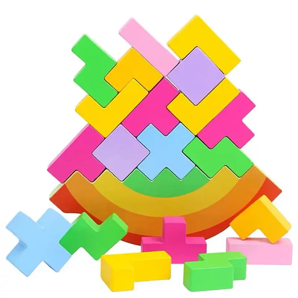 Torre de equilibrio tetris 5