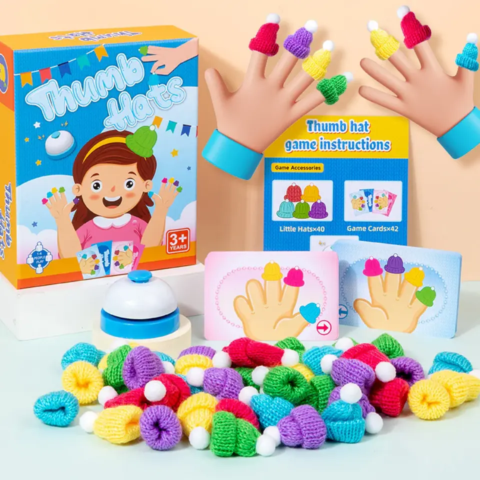 Juego de mesa patrones sombreros para dedos  3