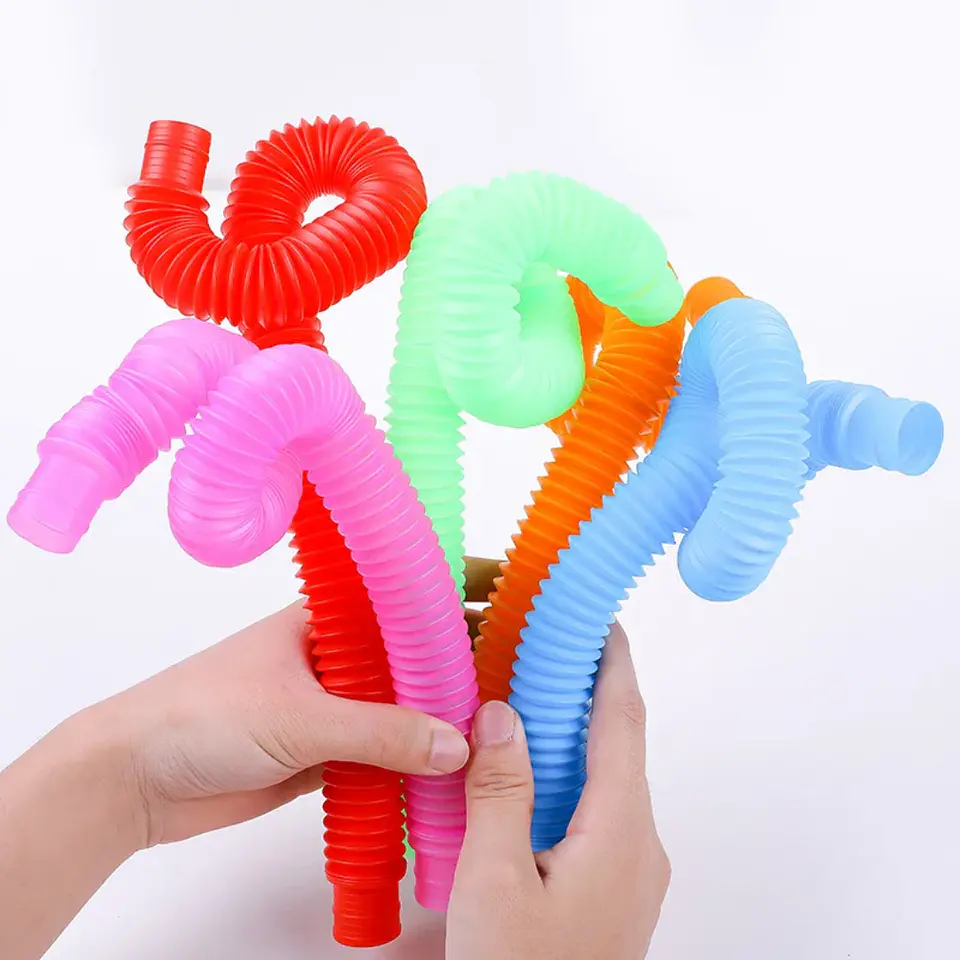 Juego Fidget tubos flexibles 12 pcs 2