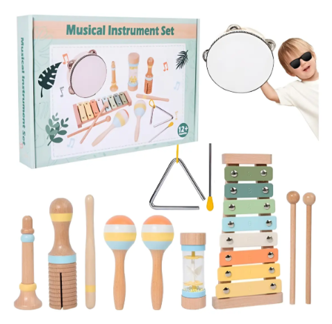 Set musical de madera 7 pcs