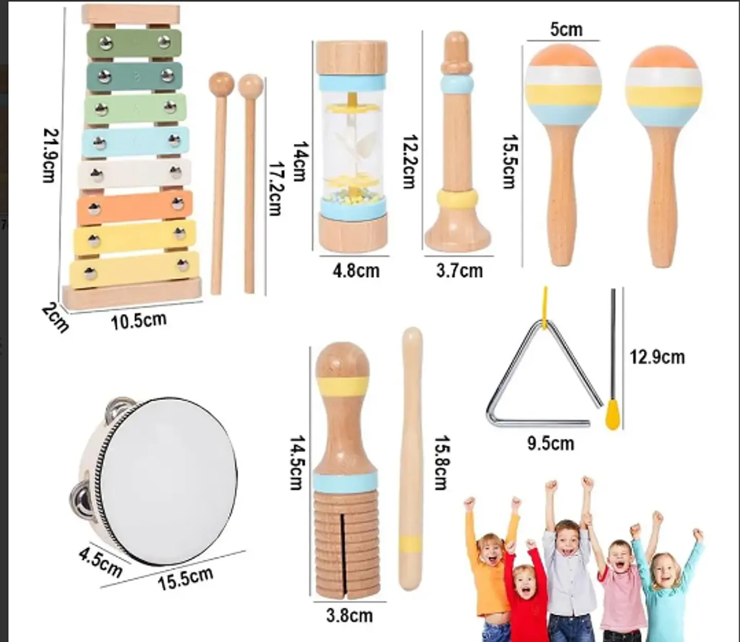 Set musical de madera 7 pcs 2