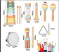 Set musical de madera 7 pcs - Miniatura 2