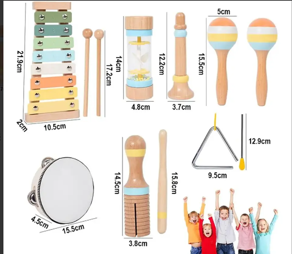Set musical de madera 7 pcs 2