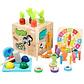 Caja multifuncional didactico madera 8 en 1 - Miniatura 1
