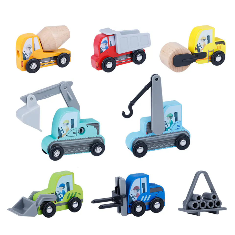 Set autos de transportes de construcción 1