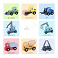 Set autos de transportes de construcción - Miniatura 3