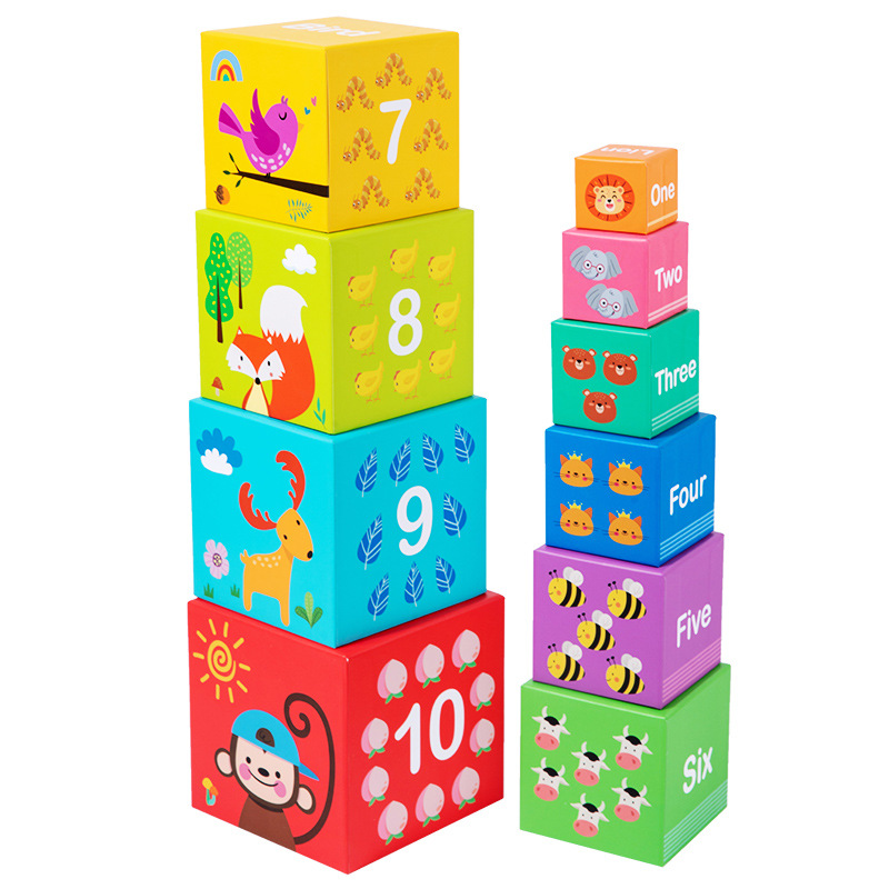 cubos para apilar - piramide