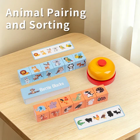 Juego de batalla animales con secuencias