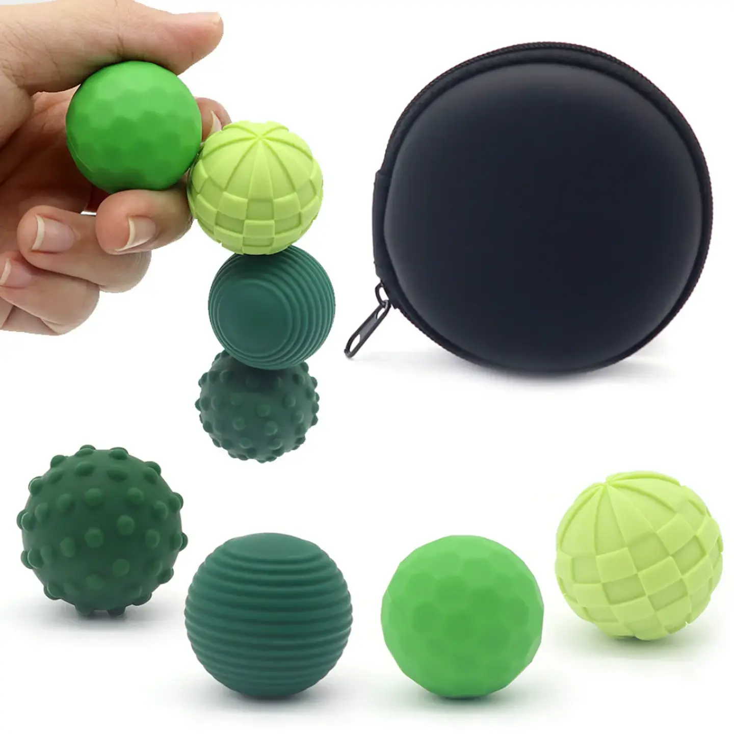 Set De 4 Pelotas Magnéticas Antiestrés Fidget 1