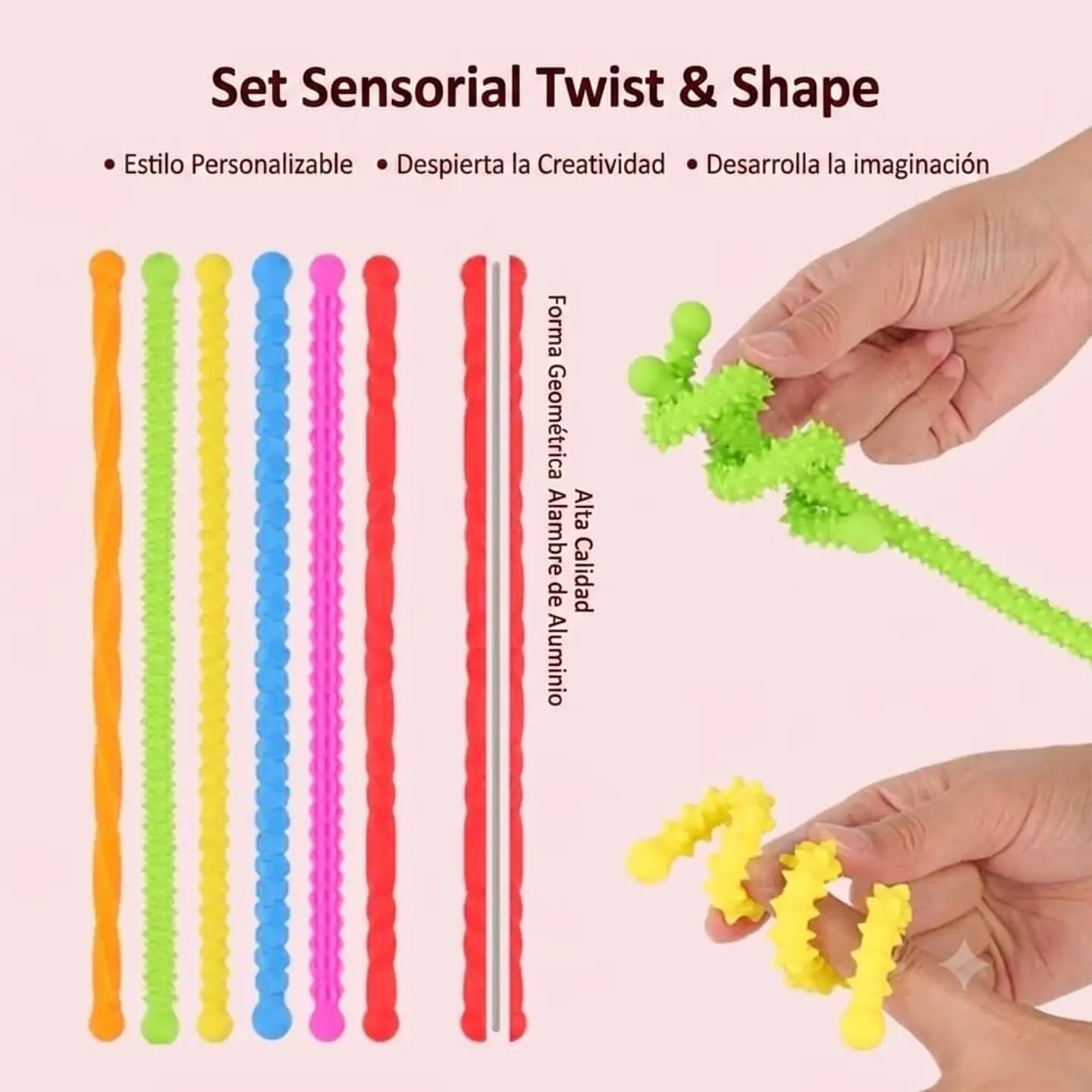 Cuerda Elástica sensorial 6 pcs 2