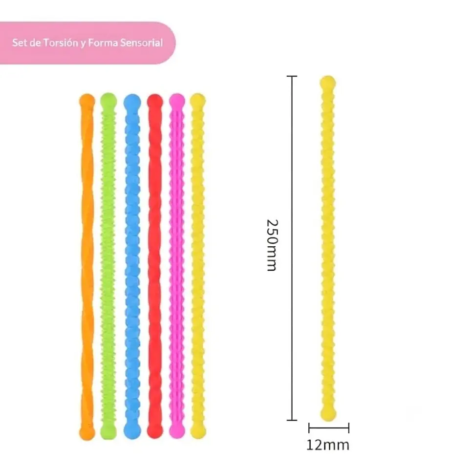 Cuerda Elástica sensorial 6 pcs 3