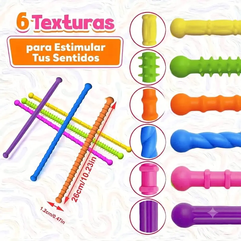 Cuerda Elástica sensorial 6 pcs 4