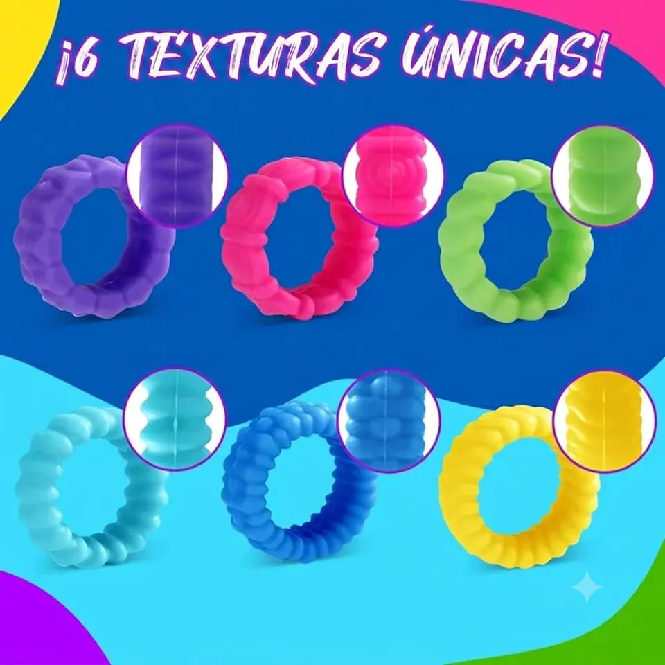 Anillos texturas 6 pcs 2