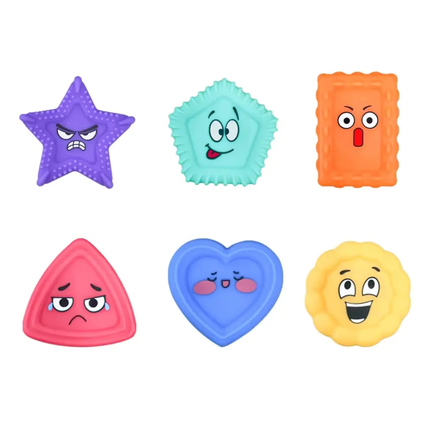 Piedras texturas de emociones 6 pcs 1