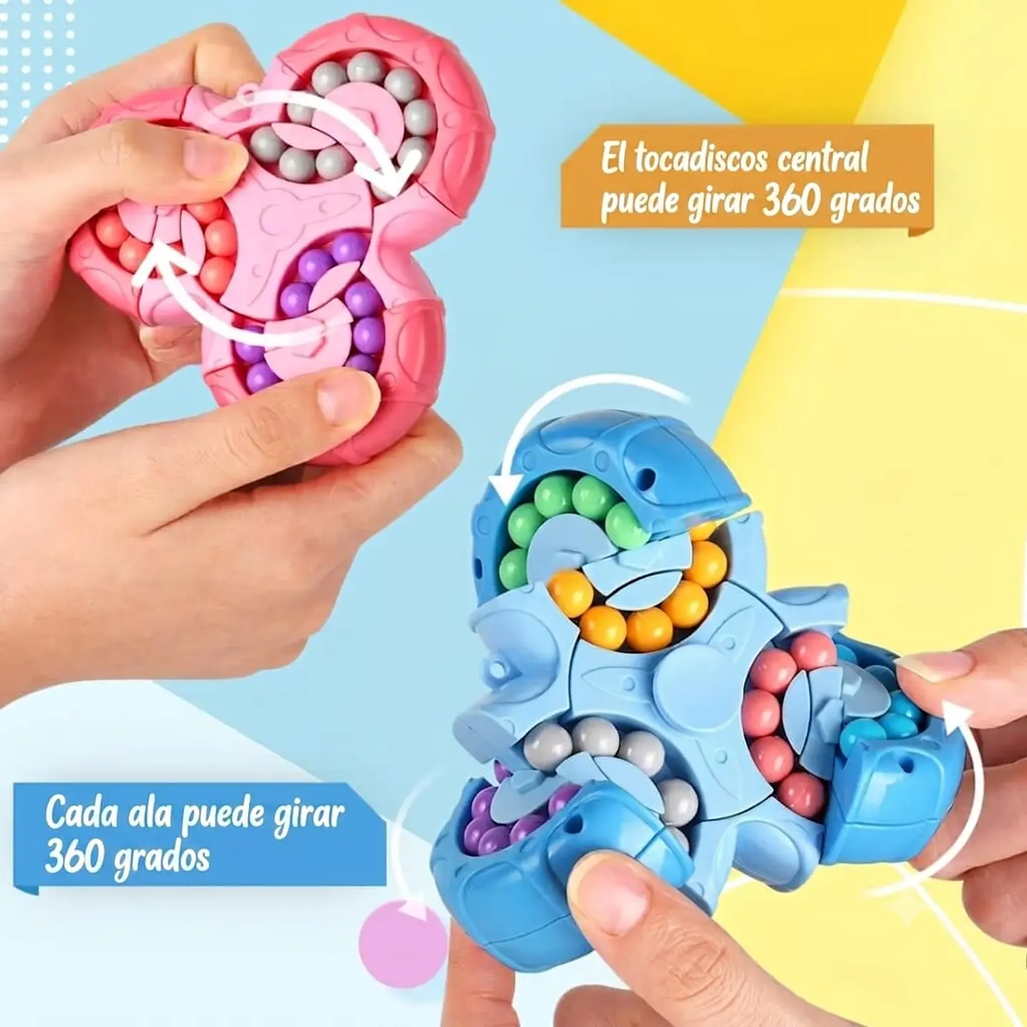 Triangulo giratorio de seis lados Gyro Fidget Spinner 2