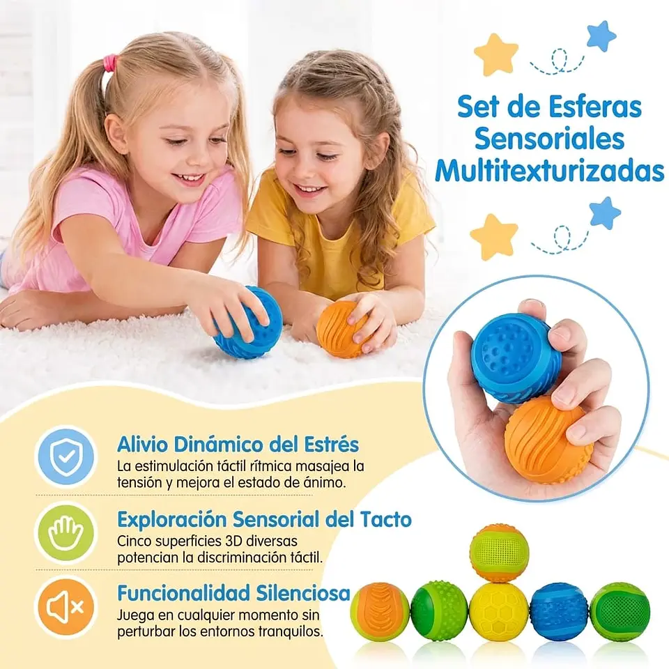 Juguetes Fidget 3 Pcs Pelotas Antiestrés 5