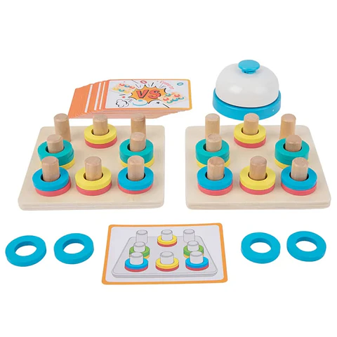 Juego de argollas con patrones