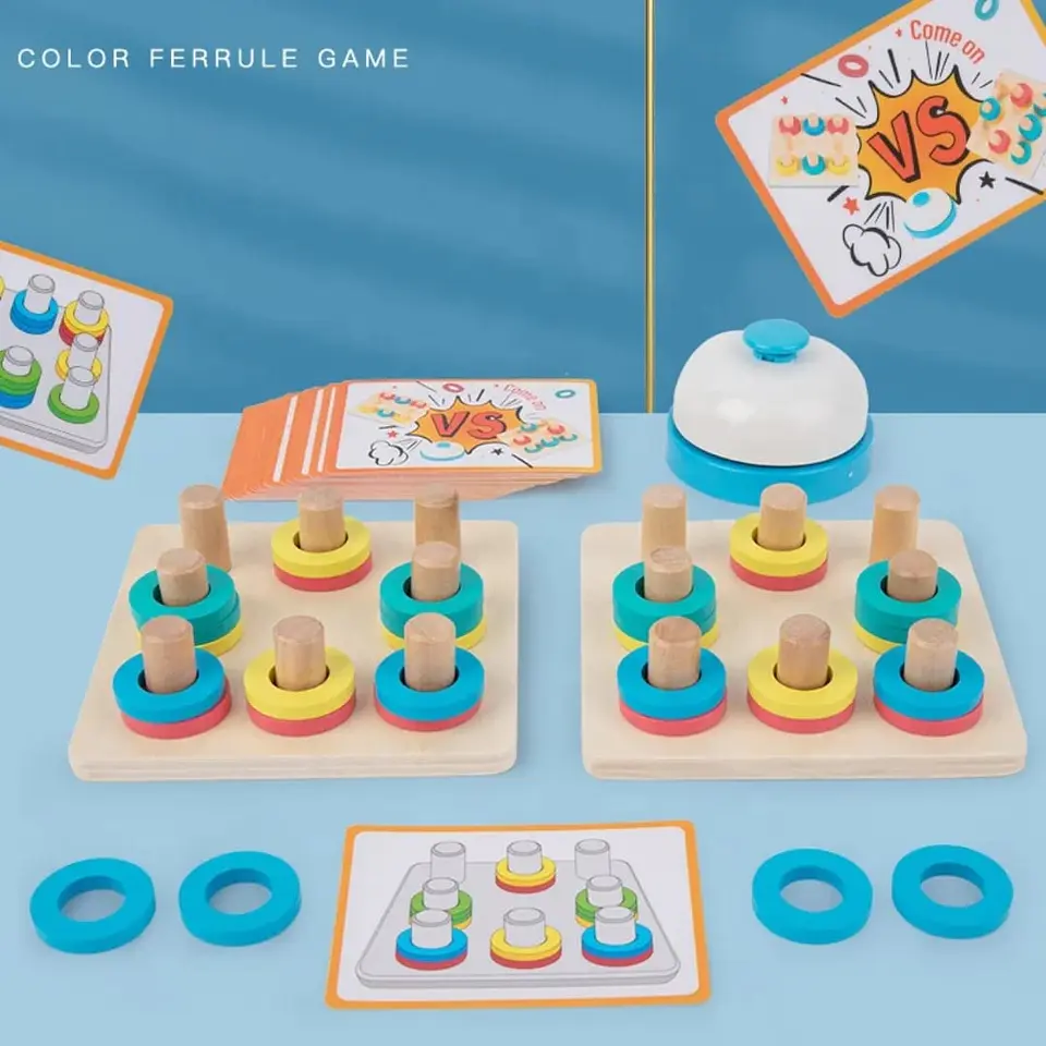 Juego de argollas con patrones 3