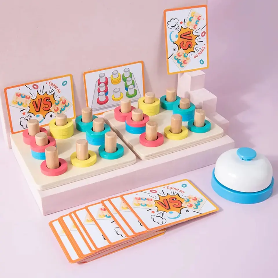 Juego de argollas con patrones 5
