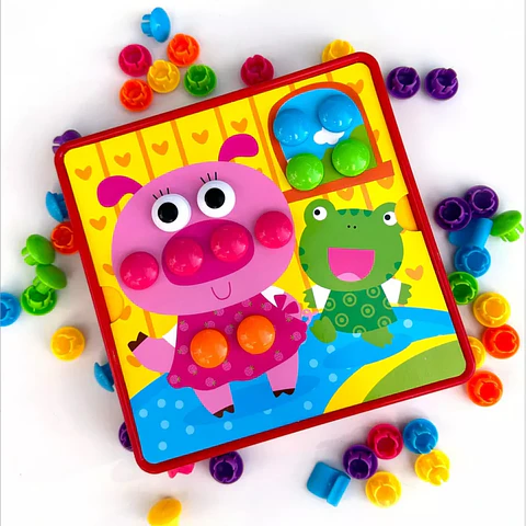 Juego de encaje con botones 