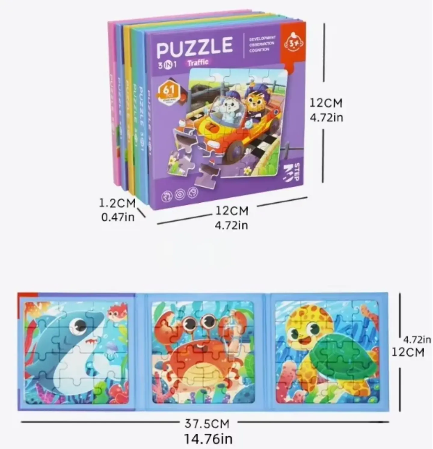 Libro puzzle magnetico mini 8