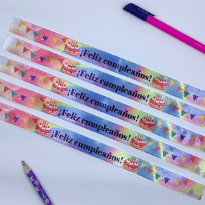 Set de pulseras Feliz Cumpleaños