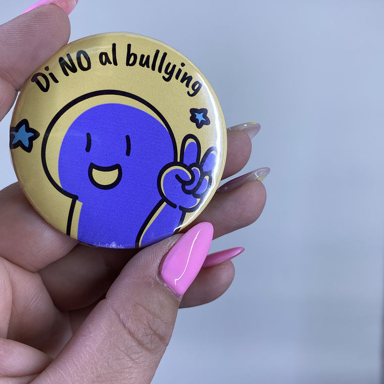 Set de chapitas Di no al bullying 1