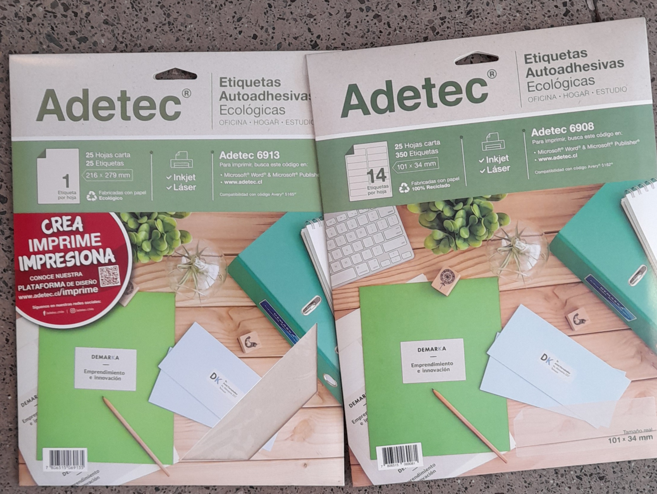 ETIQUETAS INKJET/LASER ECOLOGICAS
