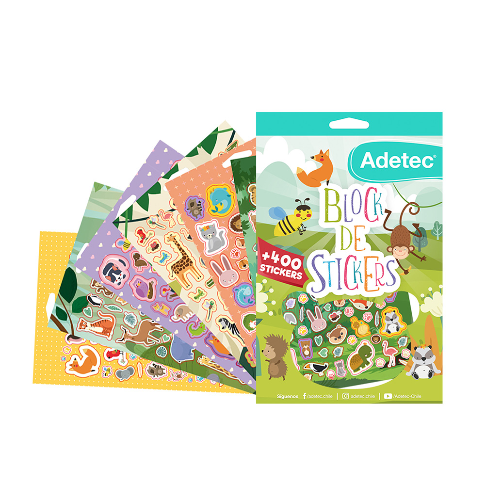 Block Stickers Mix Niño Niña Adetec