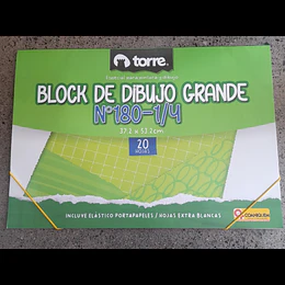 BLOCK DE DIBUJO 1/4 180 20 HJS MEDIUM 