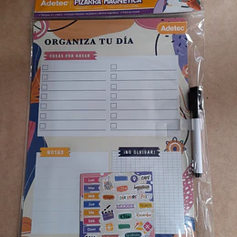 PIZARRA MAGNETICA PLANNER CON STICKERS MAGNETICOS