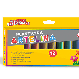 PLASTICINA ARTELINA ESTUCHE 12 COL.