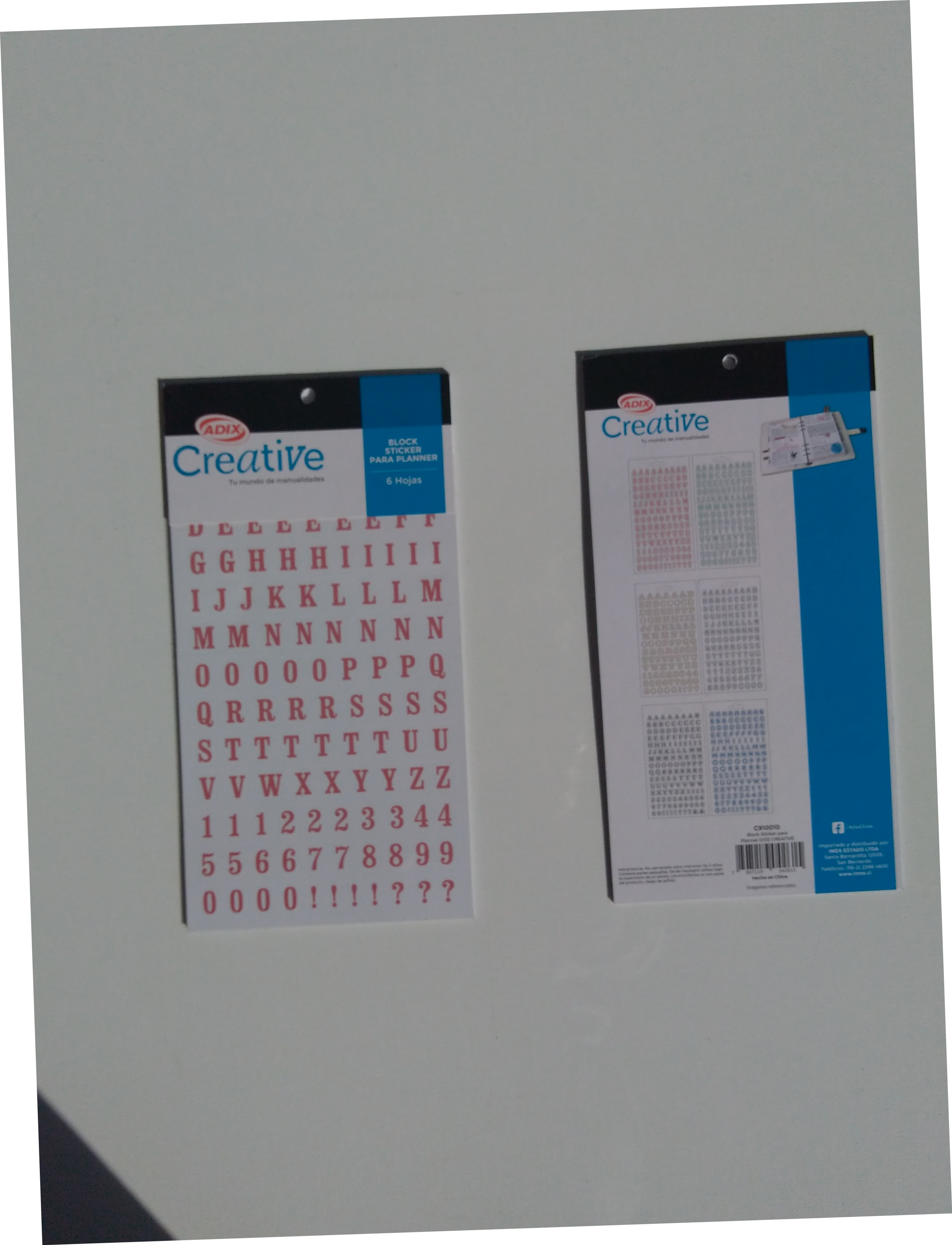 BLOCK DE STICKER PARA PLANNER - LETRAS