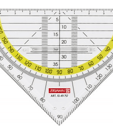 Geometrie-Dreieck 16cm mit Griff klar