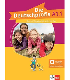 Deutschprofis A1.1 Kurs- Übungsbuch mit audios und clips online