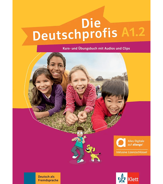 Deutschprofis A1.2 Kurs- Übungsbuch mit Audios und clips online