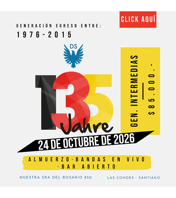 Generación de egreso: 1976 a 2015 | Venta General