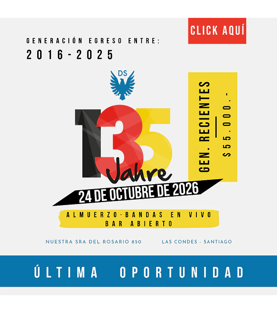 Generación de egreso: 2016 a 2025 | Venta General