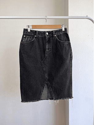 falda mezclilla negra