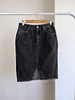 falda mezclilla negra - Miniatura 1