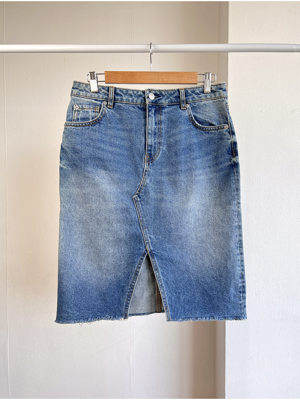Falda mezclilla azul 1