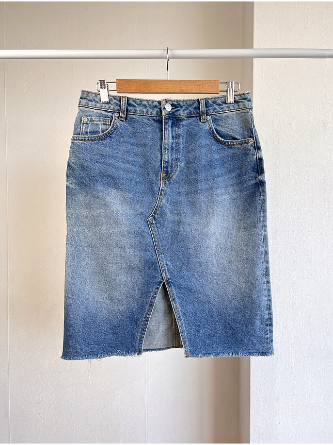 Falda mezclilla azul 1