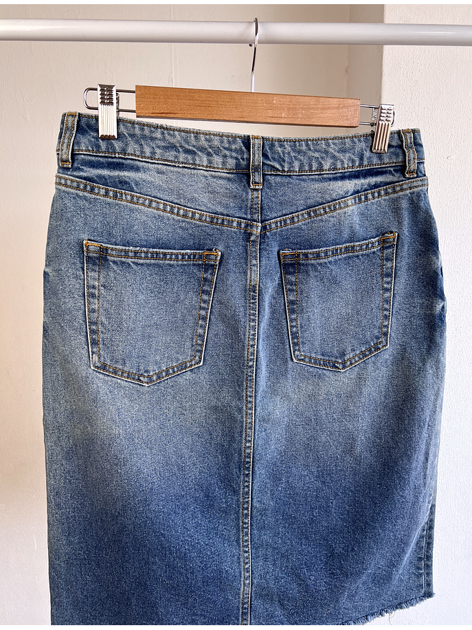 Falda mezclilla azul 4