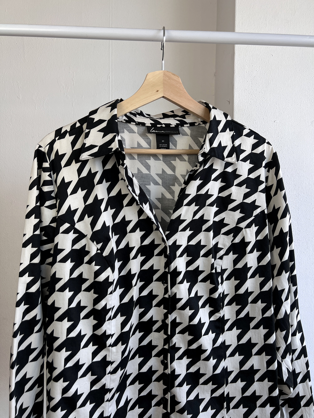 Camisa estampada pata de gallo 3